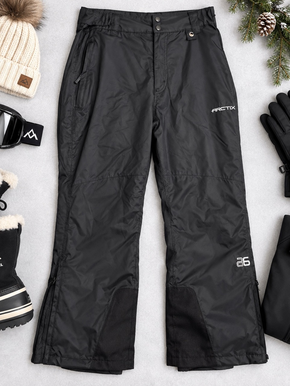Arctix Women’s Black Insulated Snow Ski Pants Size XL
